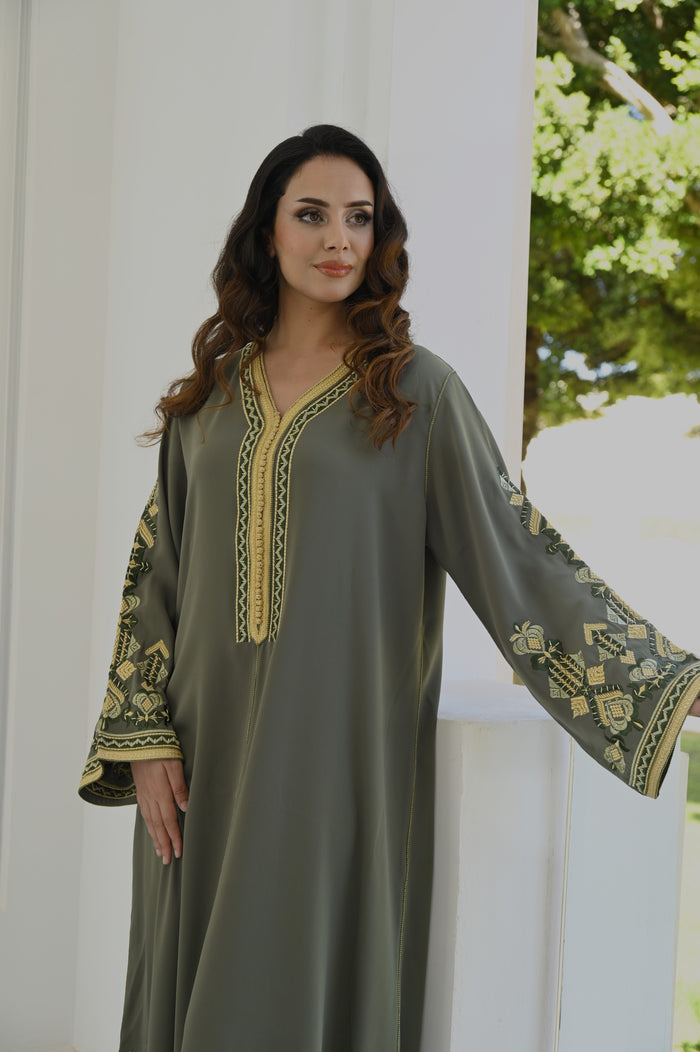 Kaftan olive emerald