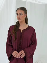 Kandoura Yara - Burgundy