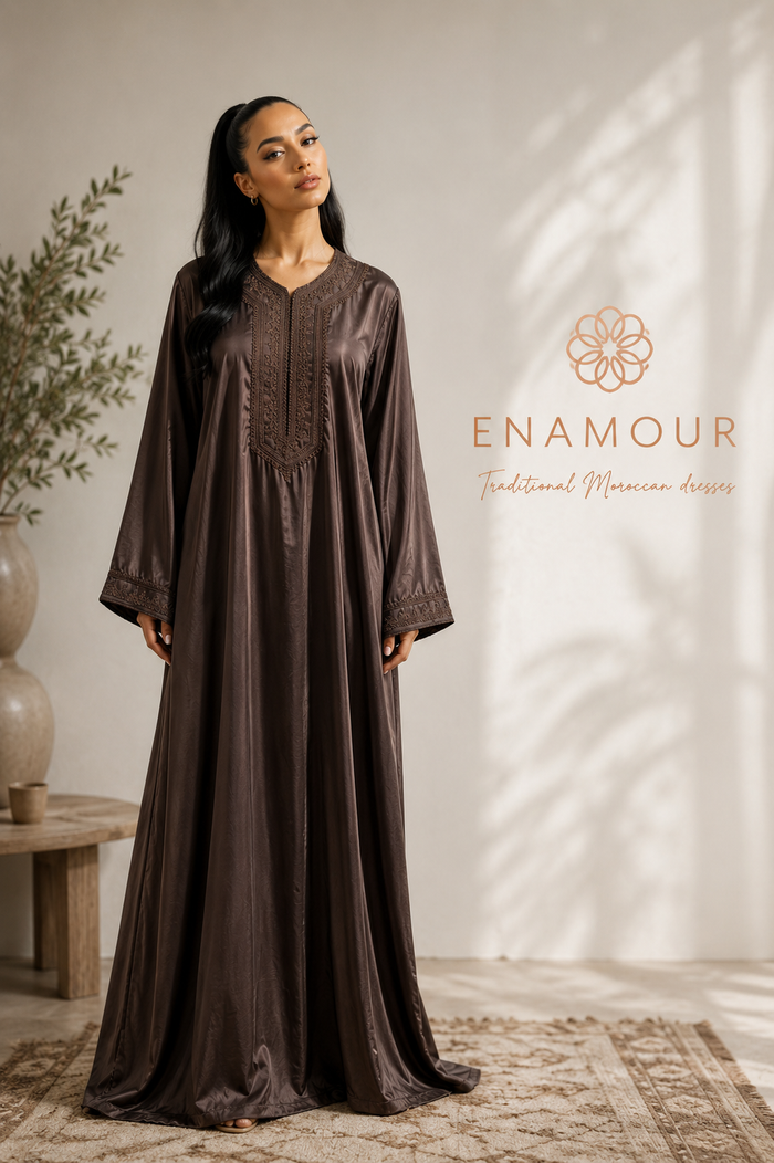 Kandoura Yara - Choclate brown