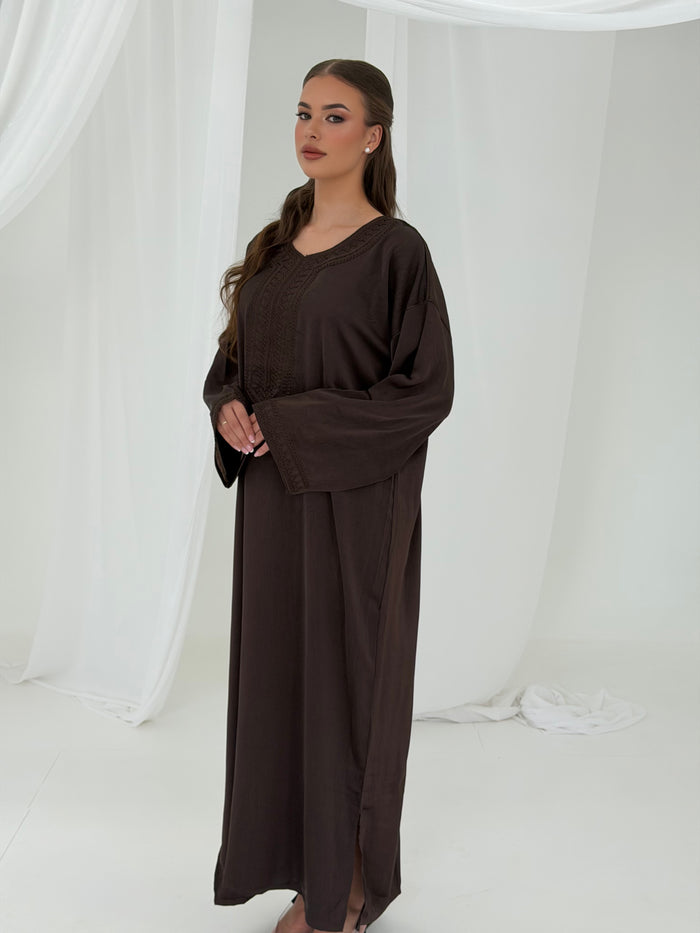 Kandoura Yara - Choclate brown