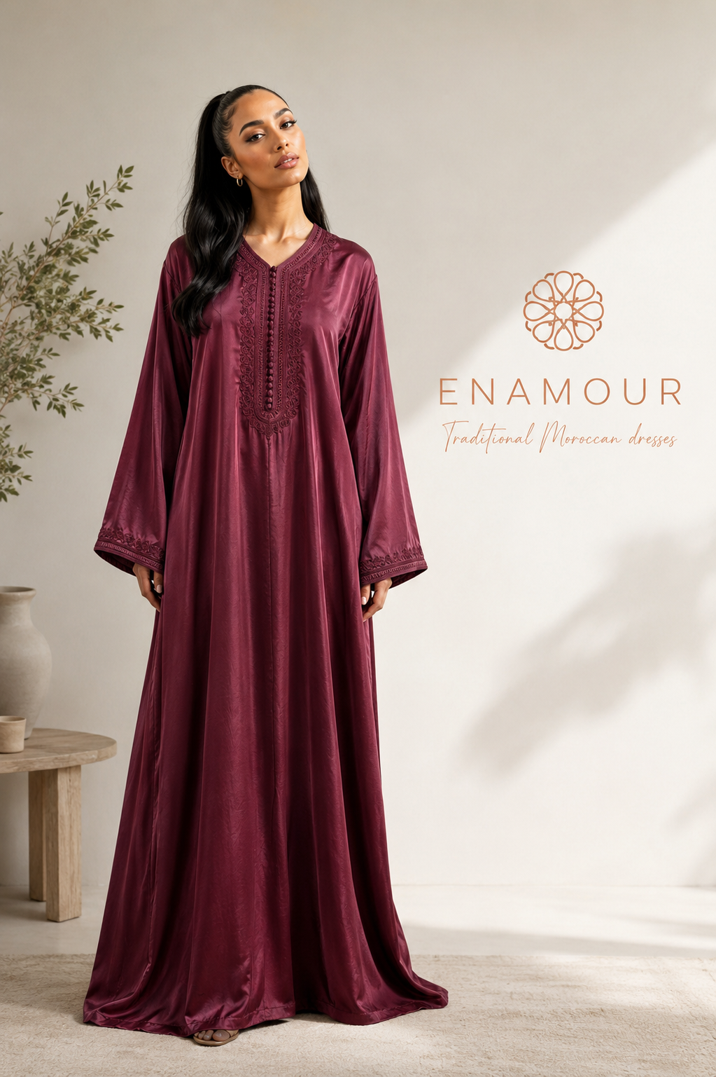 Kandoura Yara - Choclate brown