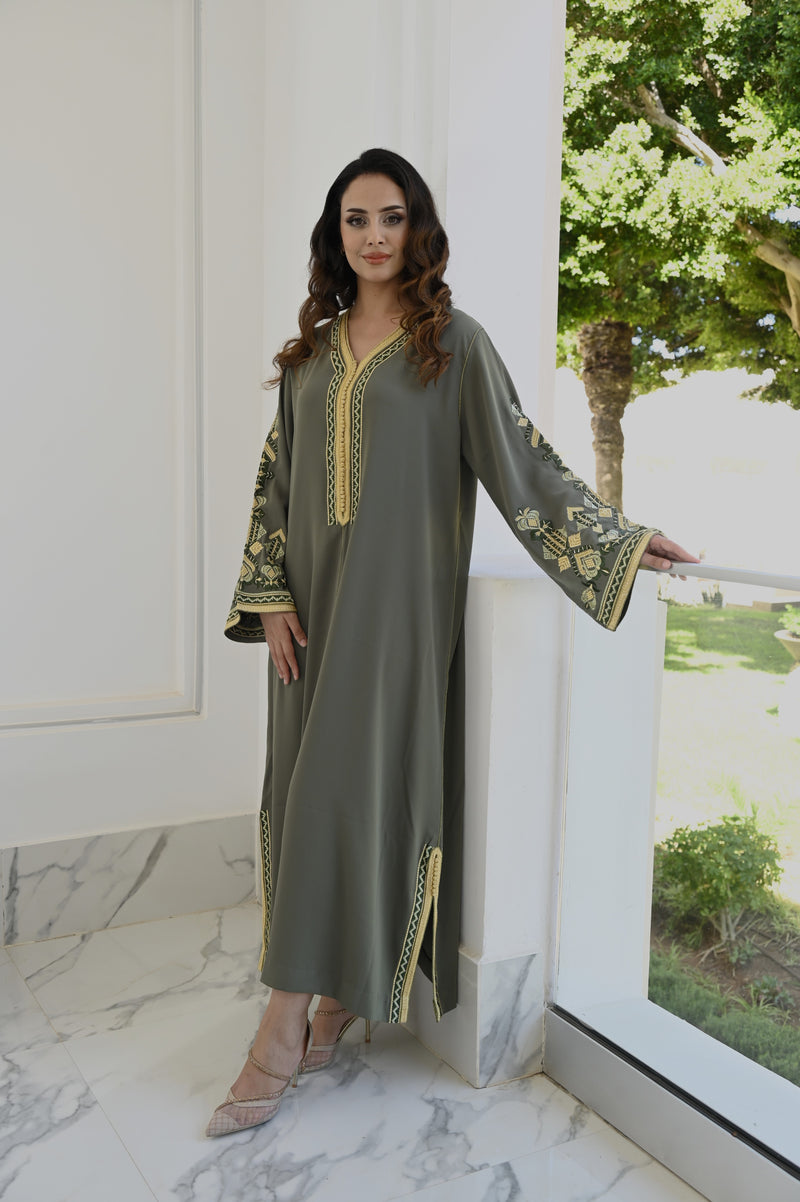 Kaftan olive emerald