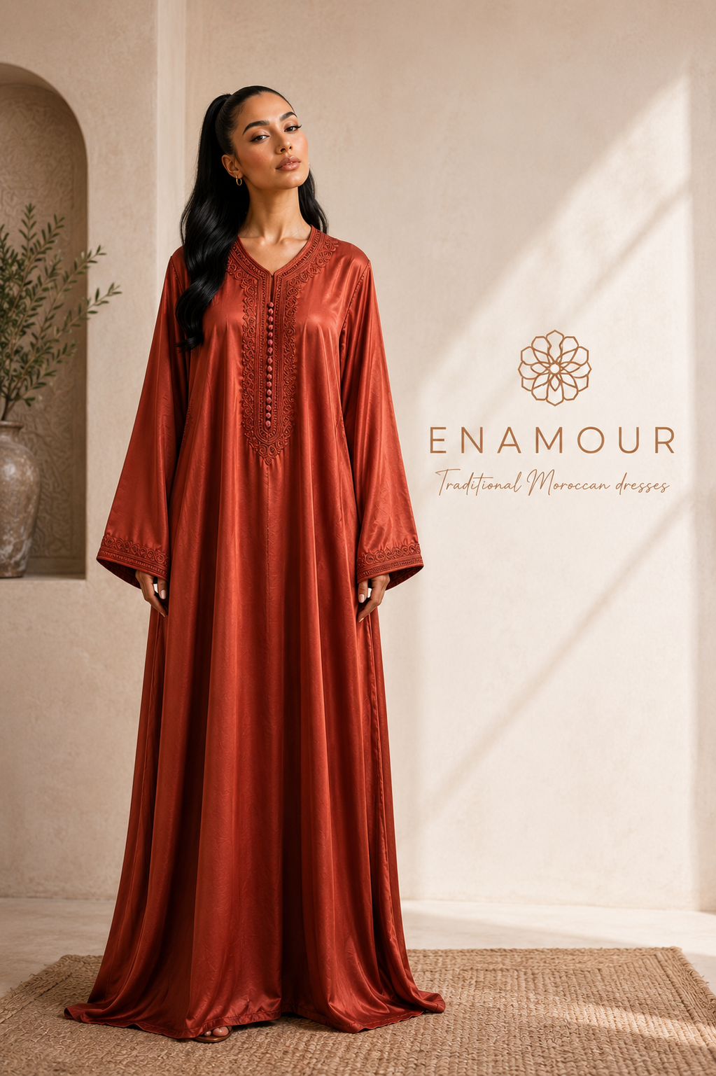 Kandoura Yara - Choclate brown