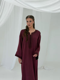 Kandoura Yara - Burgundy