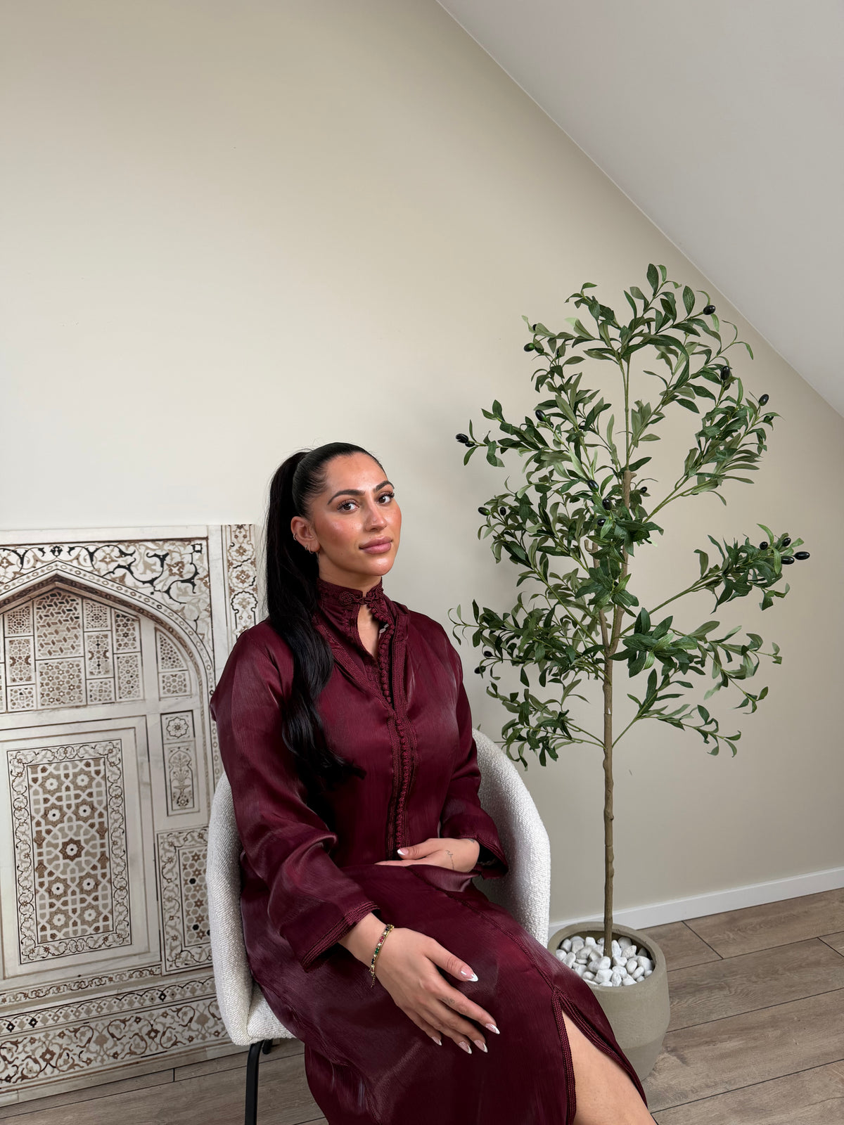 Jelaba Jasmin Bordeaux