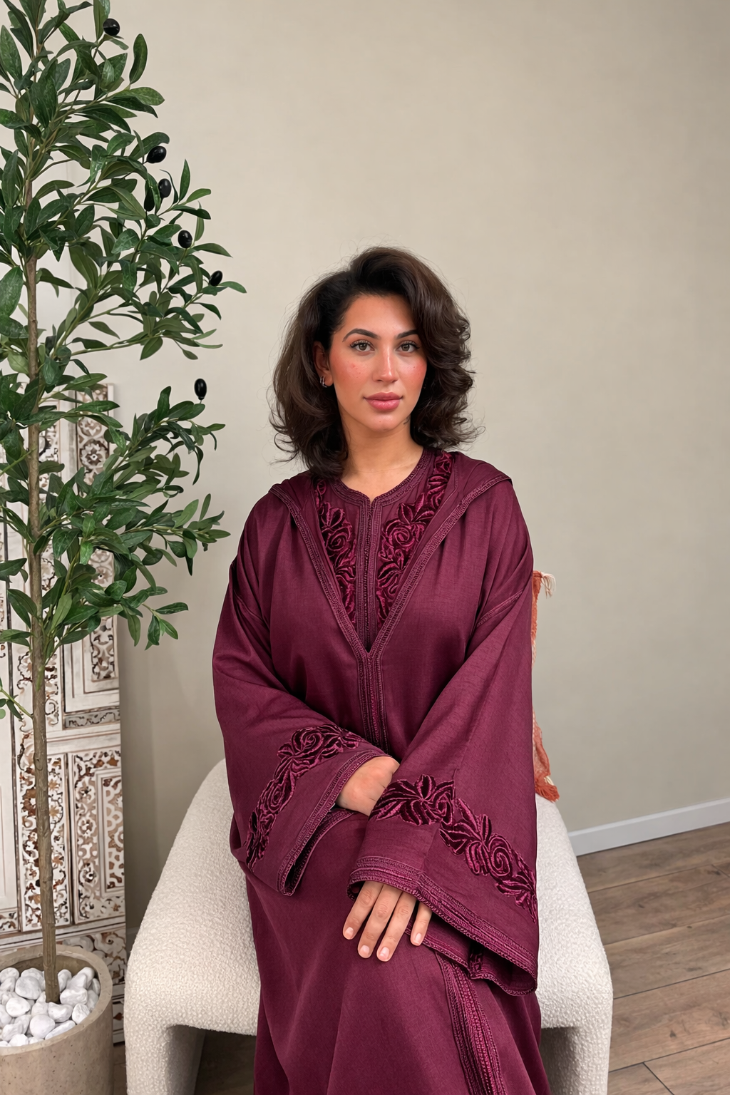 Jelaba Aaliyah burgundy