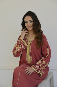 Kaftan rose gold emerald