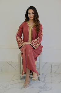 Kaftan rose gold emerald